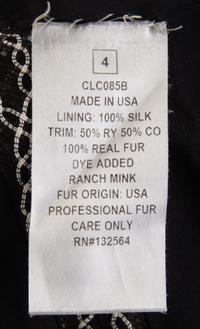 An Oscar de la Renta Brown Mink Coat, Size 4.