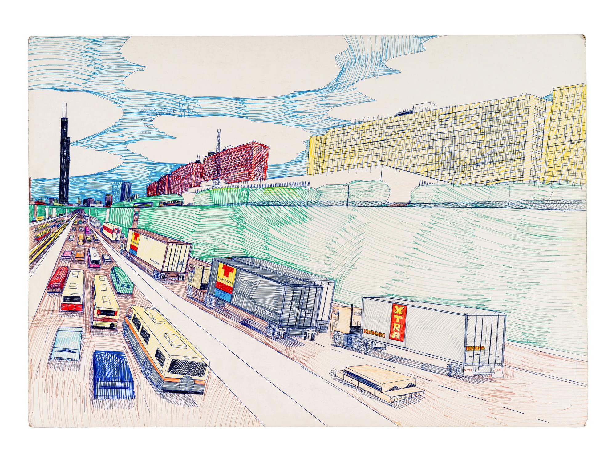 The Dan Ryan Expressway, 1985, 51st St.