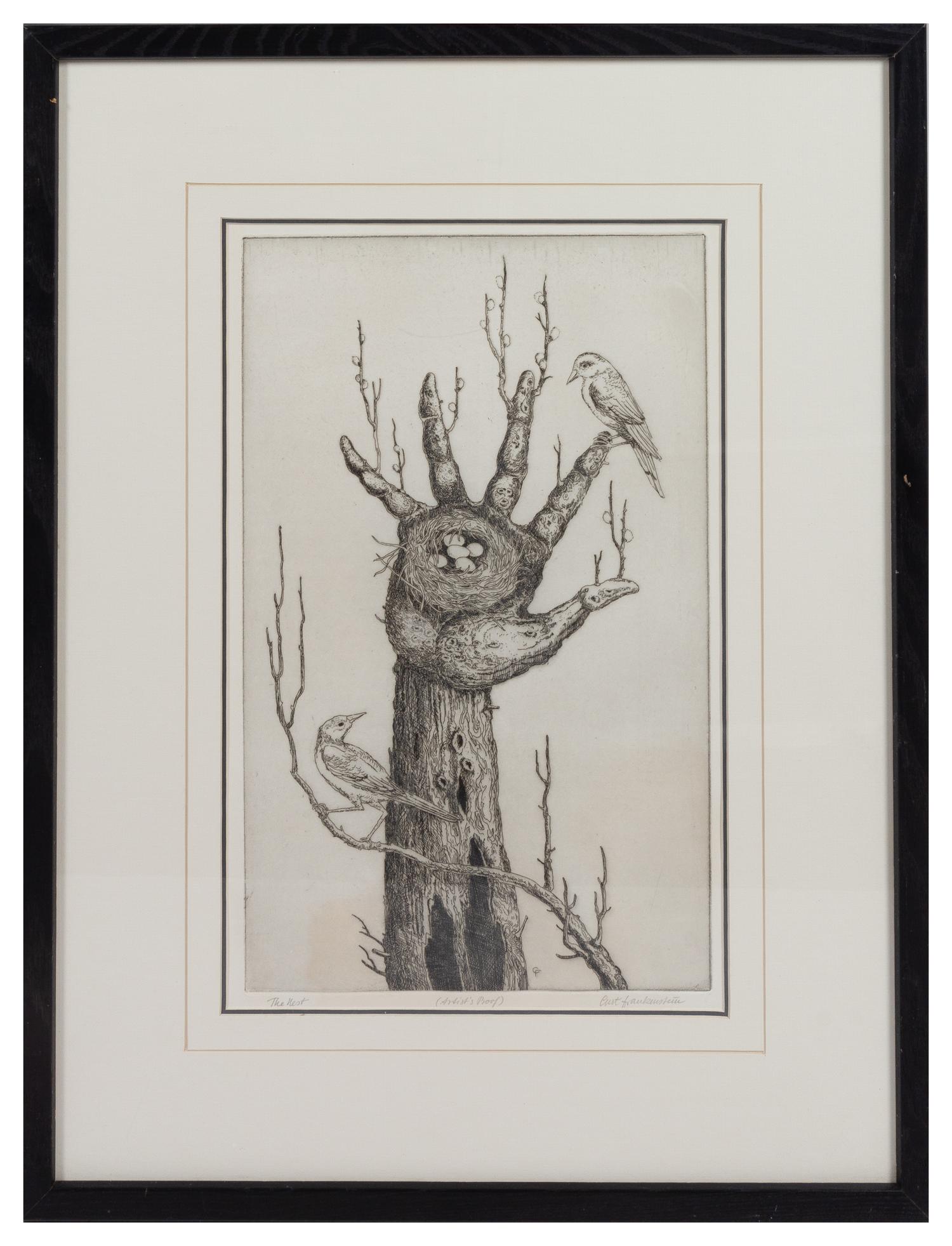 Curt Frankenstein (American, 1920-2009) The Nest etching…