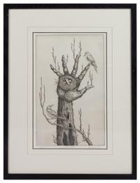 Curt Frankenstein (American, 1920-2009) The Nest etching…