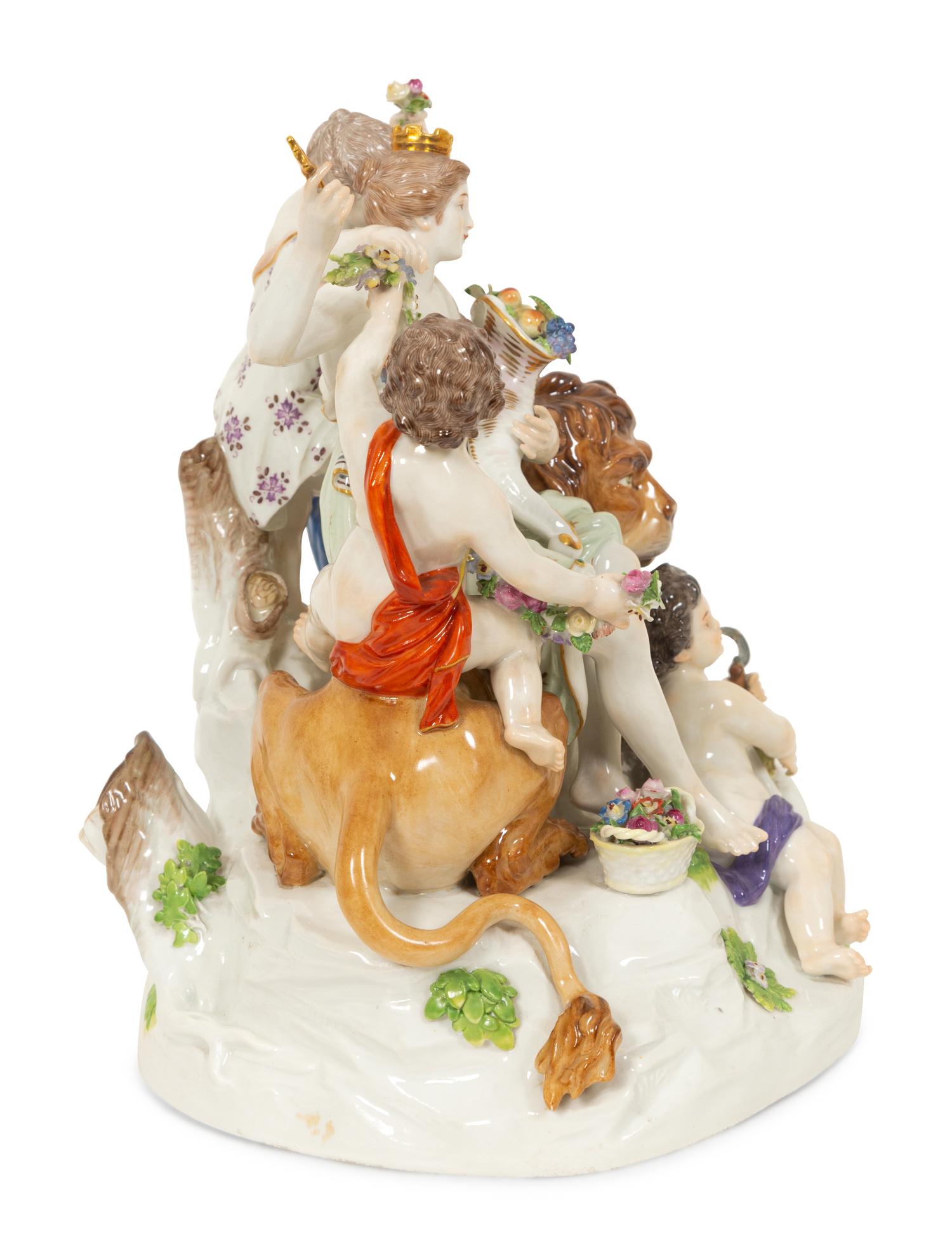 A Meissen Porcelain Europa Figural Group