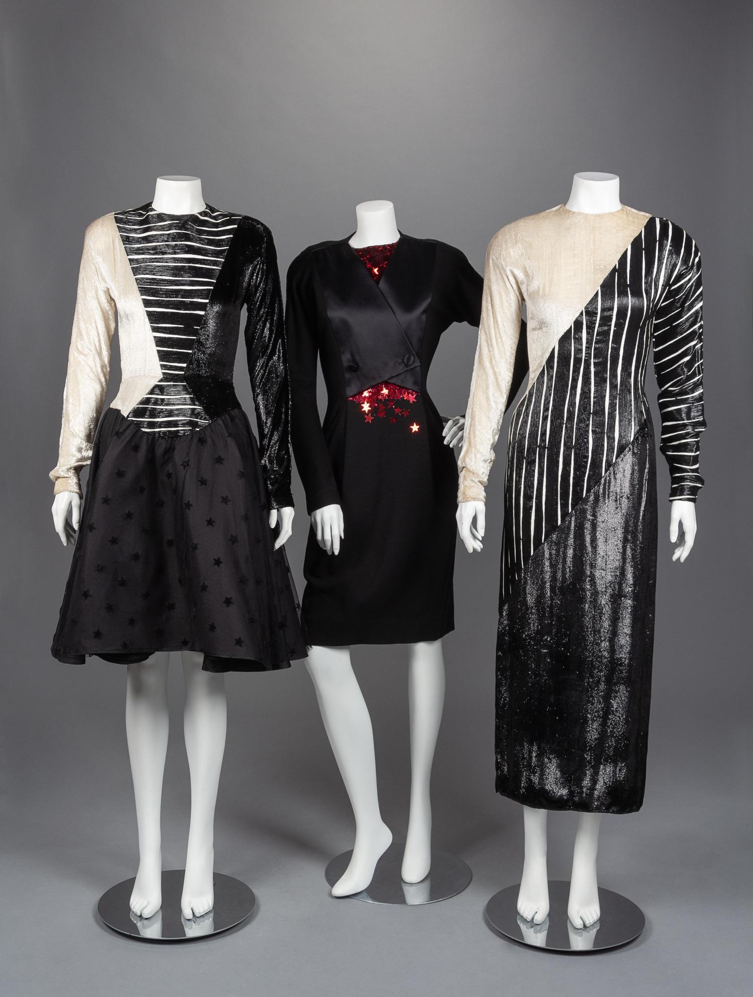 Three Geoffrey Beene Dresses, Fall 1986