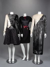 Three Geoffrey Beene Dresses, Fall 1986