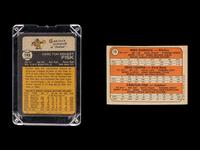 A Group of Carlton Fisk Items Including a Signed 1973 Topps Baseball Card,