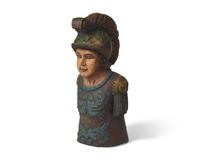 A Carved and Painted Ship Figurehead of a Roman Centurion