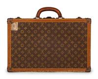 Louis Vuitton Stamped Hardside Suitcase, 1920s