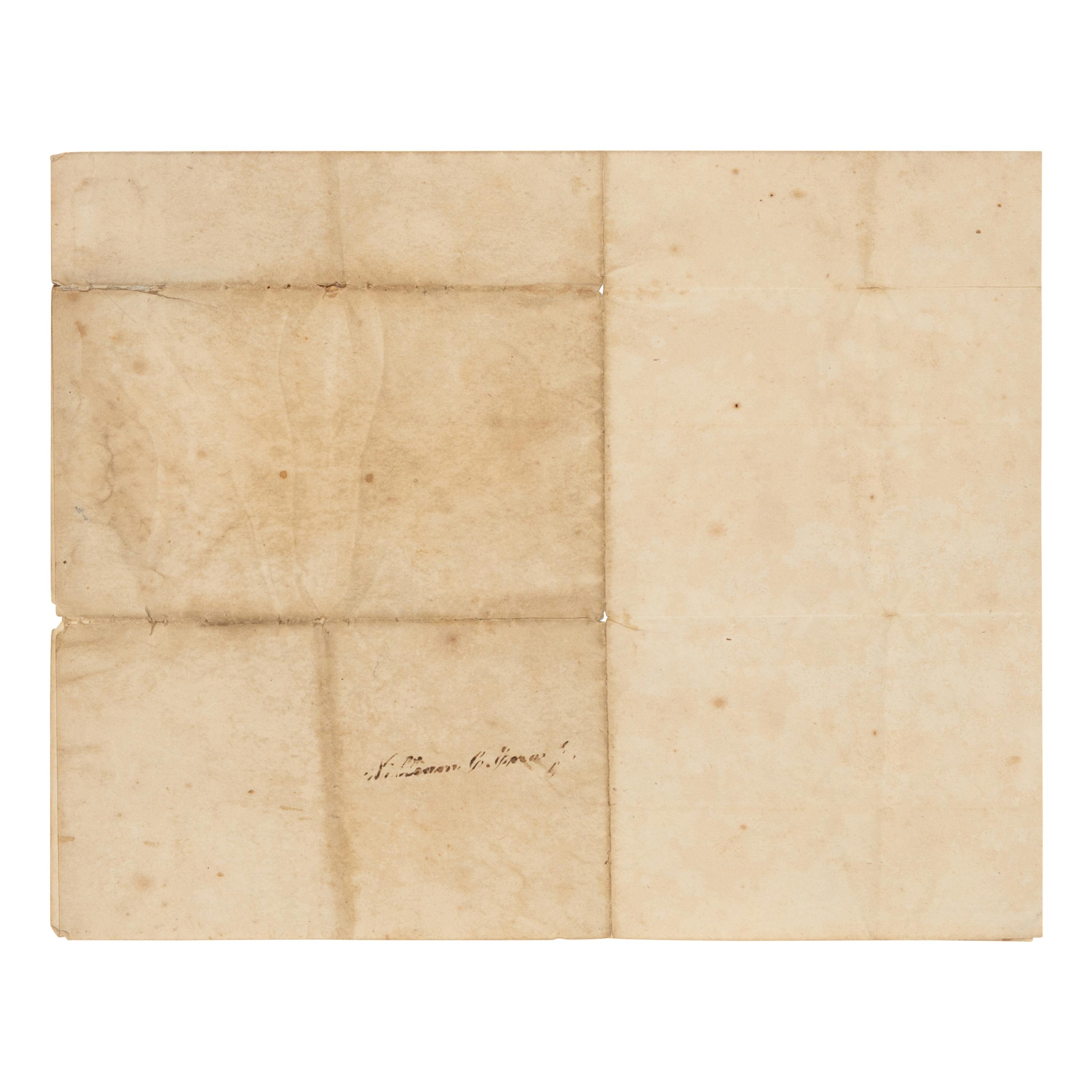 DOUGLAS, Stephen Arnold (1813-1861). A group of 14 documents and letters relating to Douglas's legal and political career, ca 1834-1857, comprising: