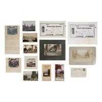 [Yosemite]. A small archive of items related to the Wawona Hotel, including: