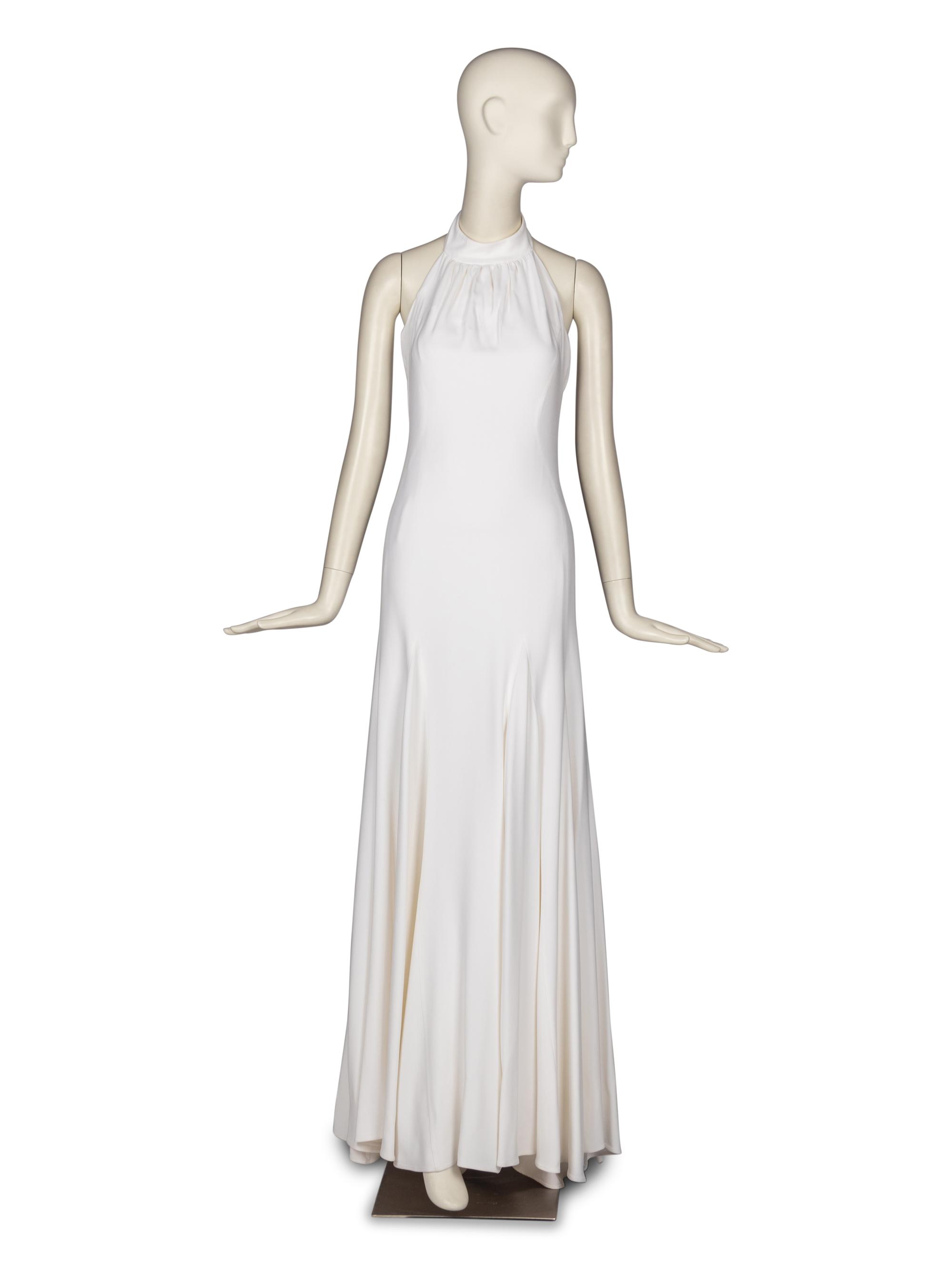 Stella McCartney White Halter Gown