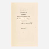 [Literature] McCarthy, Cormac Group of 3 Titles in 4 Volumes