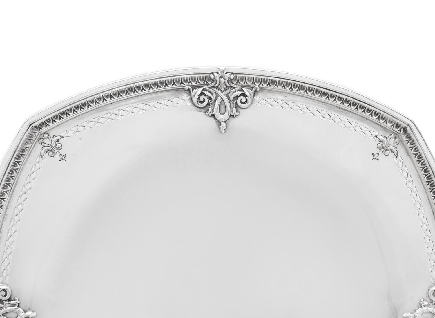 Eight American Silver Reticulated Table Articles