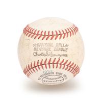 A 1970 Chicago Cubs Team Signed Autograph Baseball Including Ernie Banks, Leo Durocher, Bill Williams, Fergie Jenkins and Ron Santo (Beckett Authentication Services Letter BAS Certified),