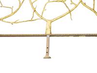 A Gilded Wrought Iron Railing Attributed to Edgar Brandt