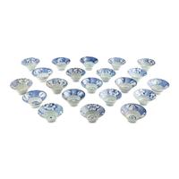 An Assembled Group of Chinese Porcelain Blue-and-White Bowls