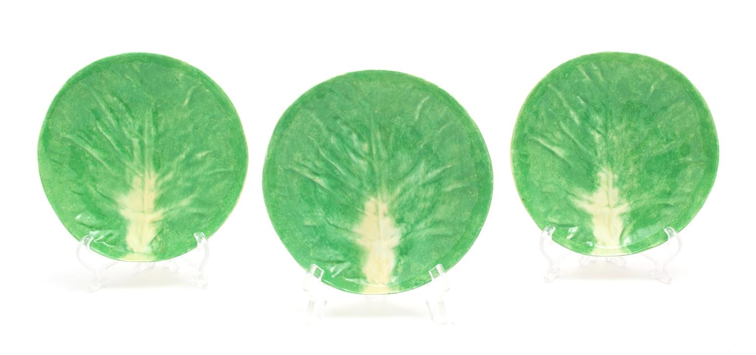 A Set of Twelve Dodie Thayer Lettuceware Side Plates — 20TH CENTURY