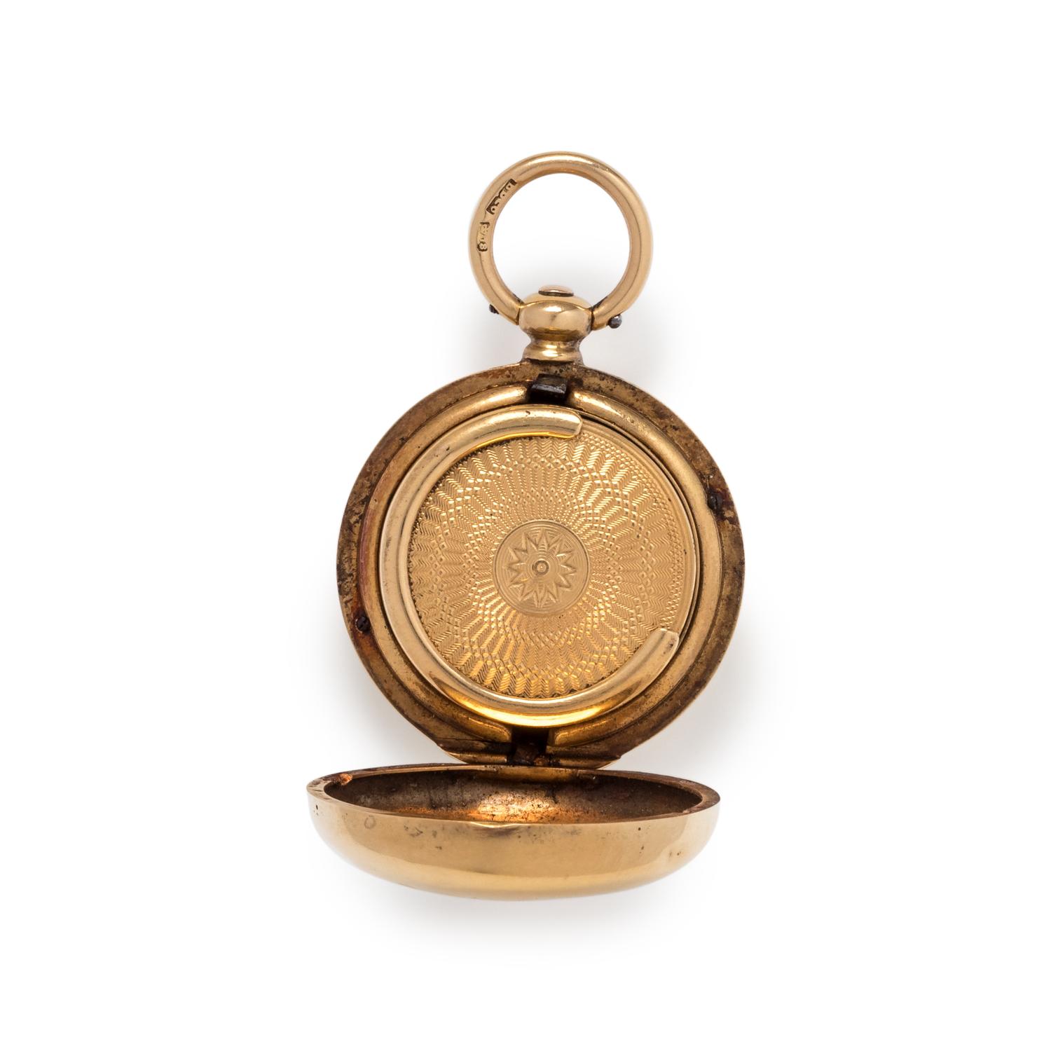 BRITISH, ANTIQUE, 18K YELLOW GOLD COIN DISPENSER