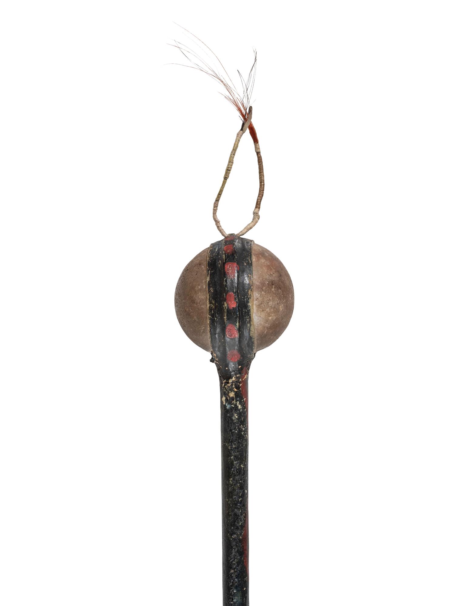 Plains Stone Club, with Blue Painted Haft