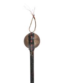 Plains Stone Club, with Blue Painted Haft