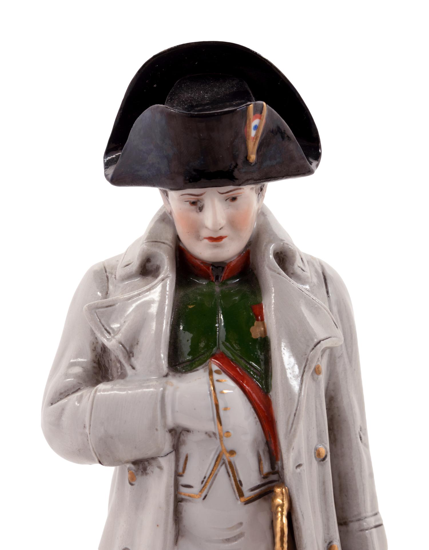 Two German Porcelain Figures of Napoleon and Jean Lannes