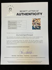 A Group of Kirby Puckett Signed Autograph Items (Beckett Authentication Services Letter),