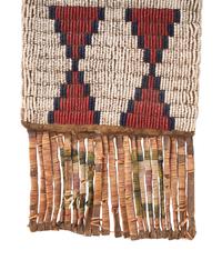 Sioux Beaded Buffalo Hide Bag and Club