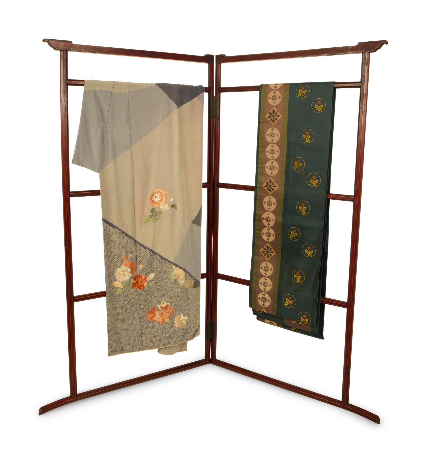 A Japanese Folding Clothing Rack
