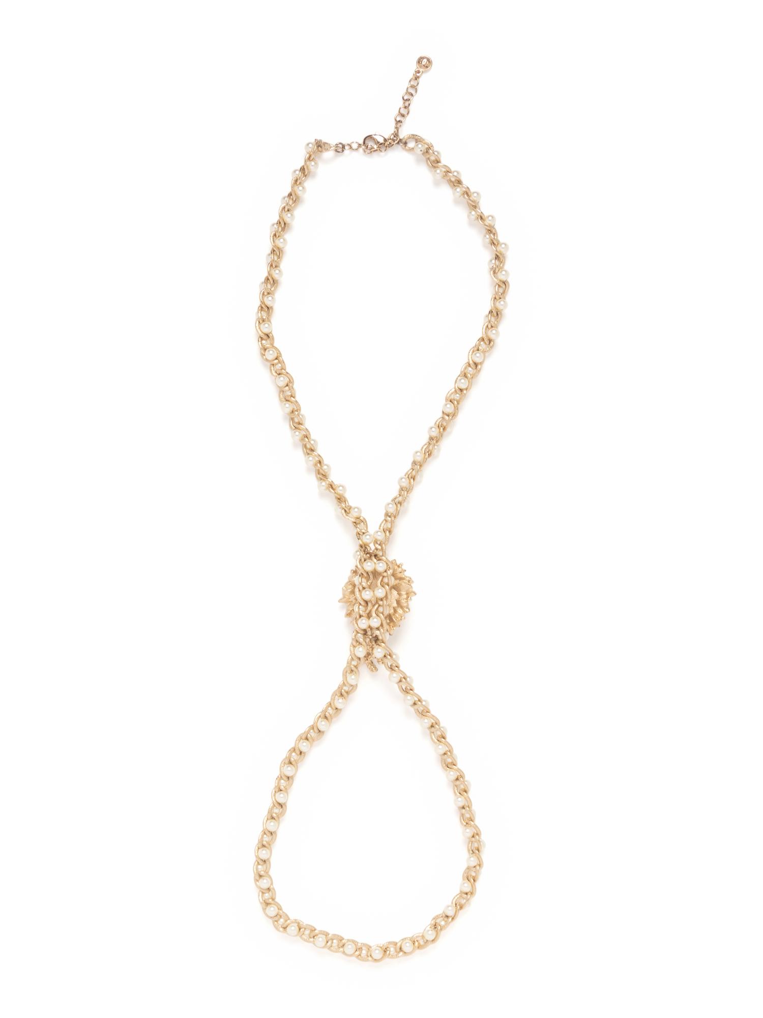 Chanel Lion's Head Faux-Pearl Necklace