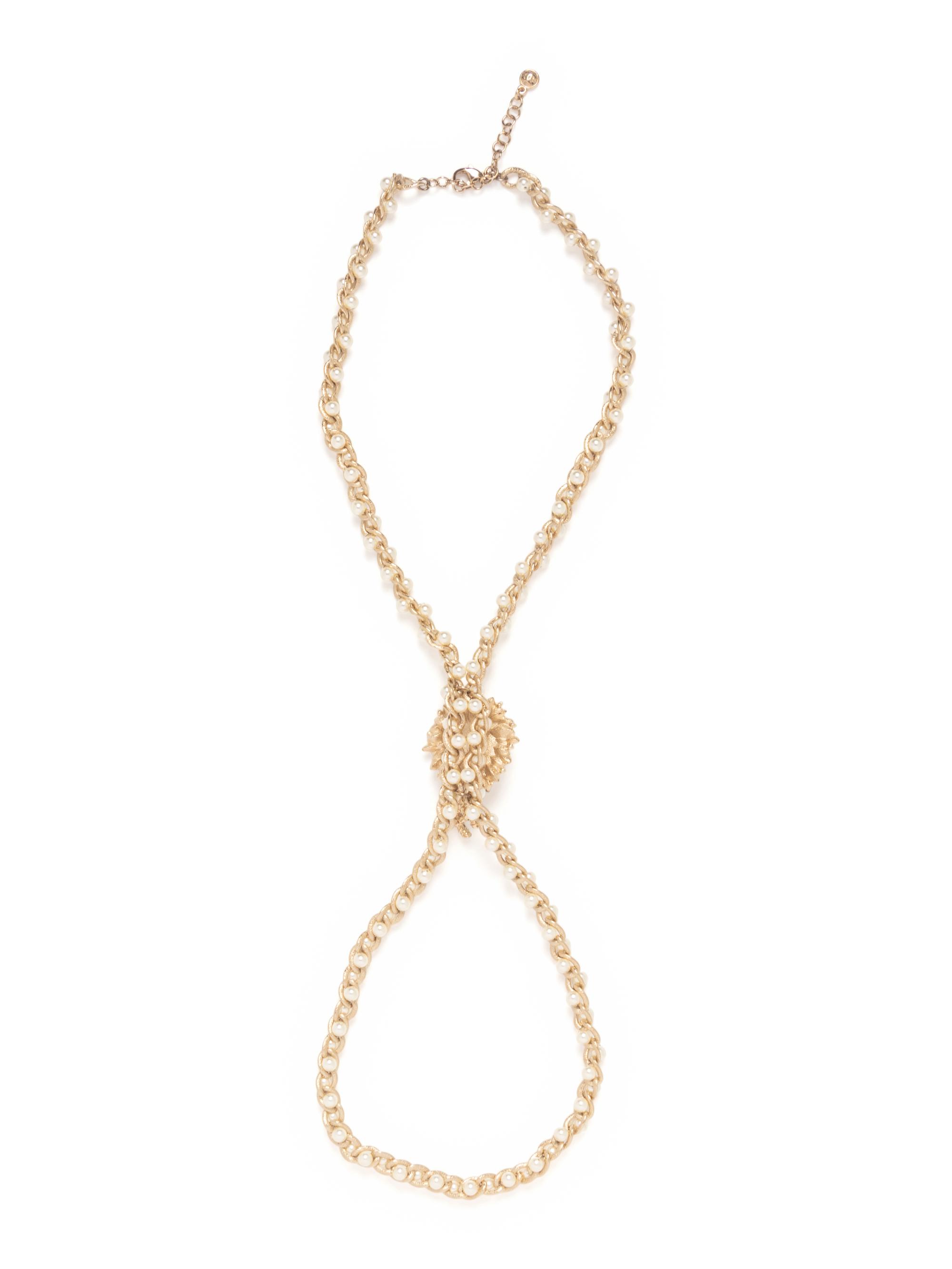 Chanel Lion's Head Faux-Pearl Necklace
