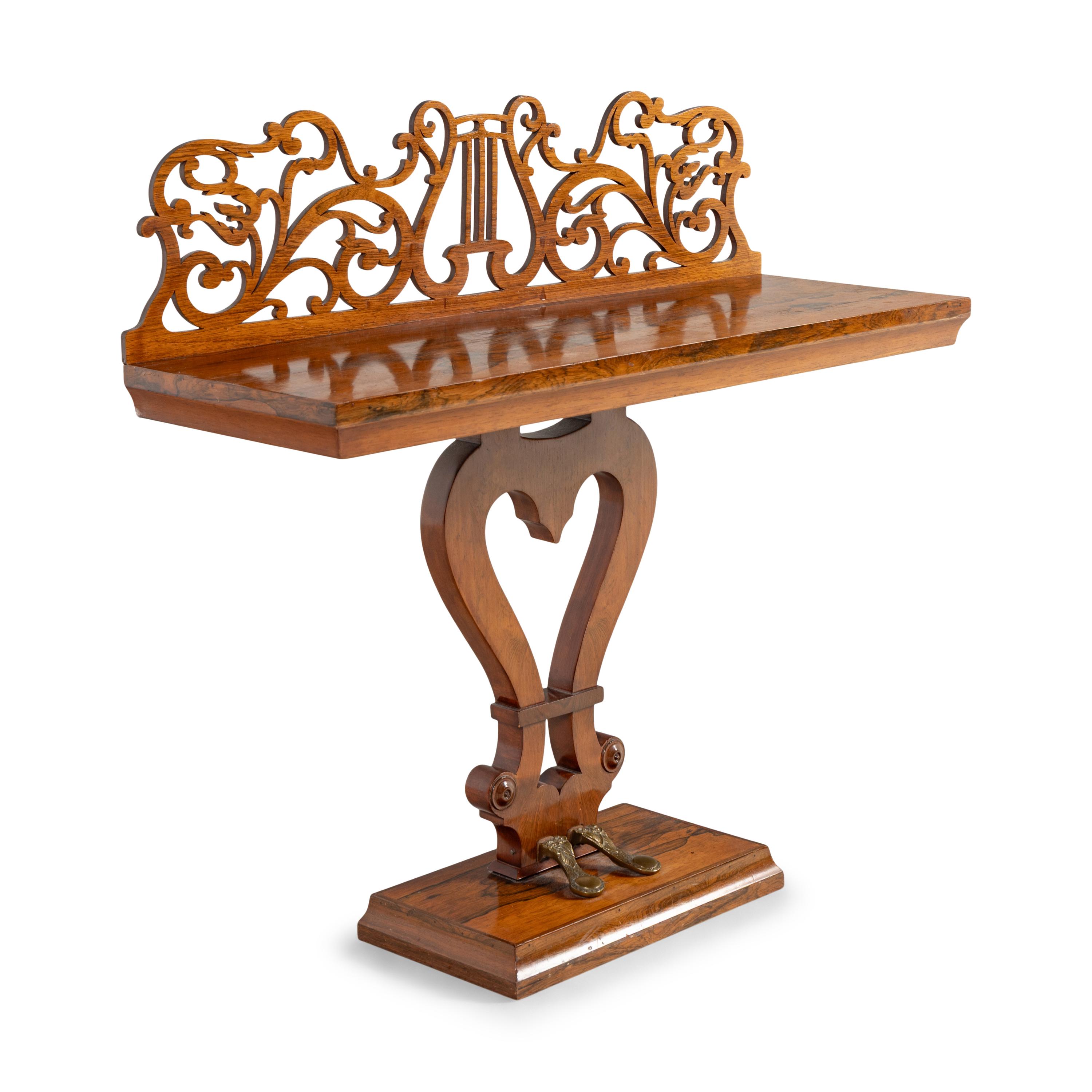 A Regency Style Rosewood Console Table