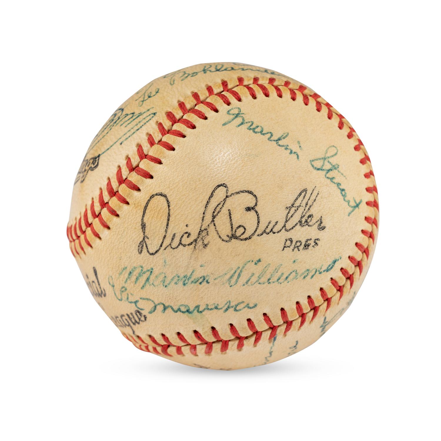 A 1956 Tulsa Oilers Team Signed Autograph Baseball