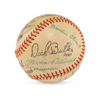 A 1956 Tulsa Oilers Team Signed Autograph Baseball