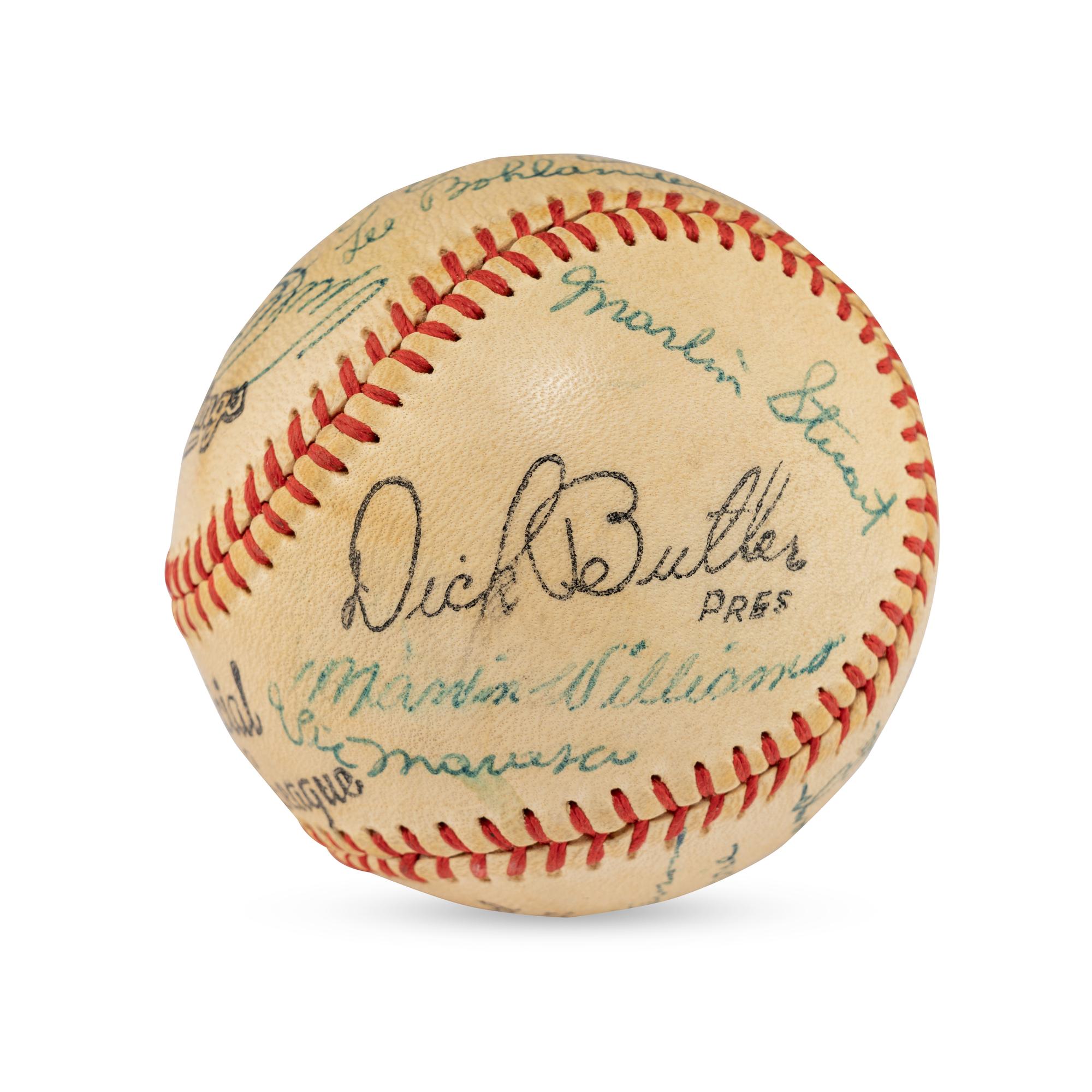 A 1956 Tulsa Oilers Team Signed Autograph Baseball