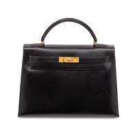 Hermès, Kelly 32 in Noir Box Leather