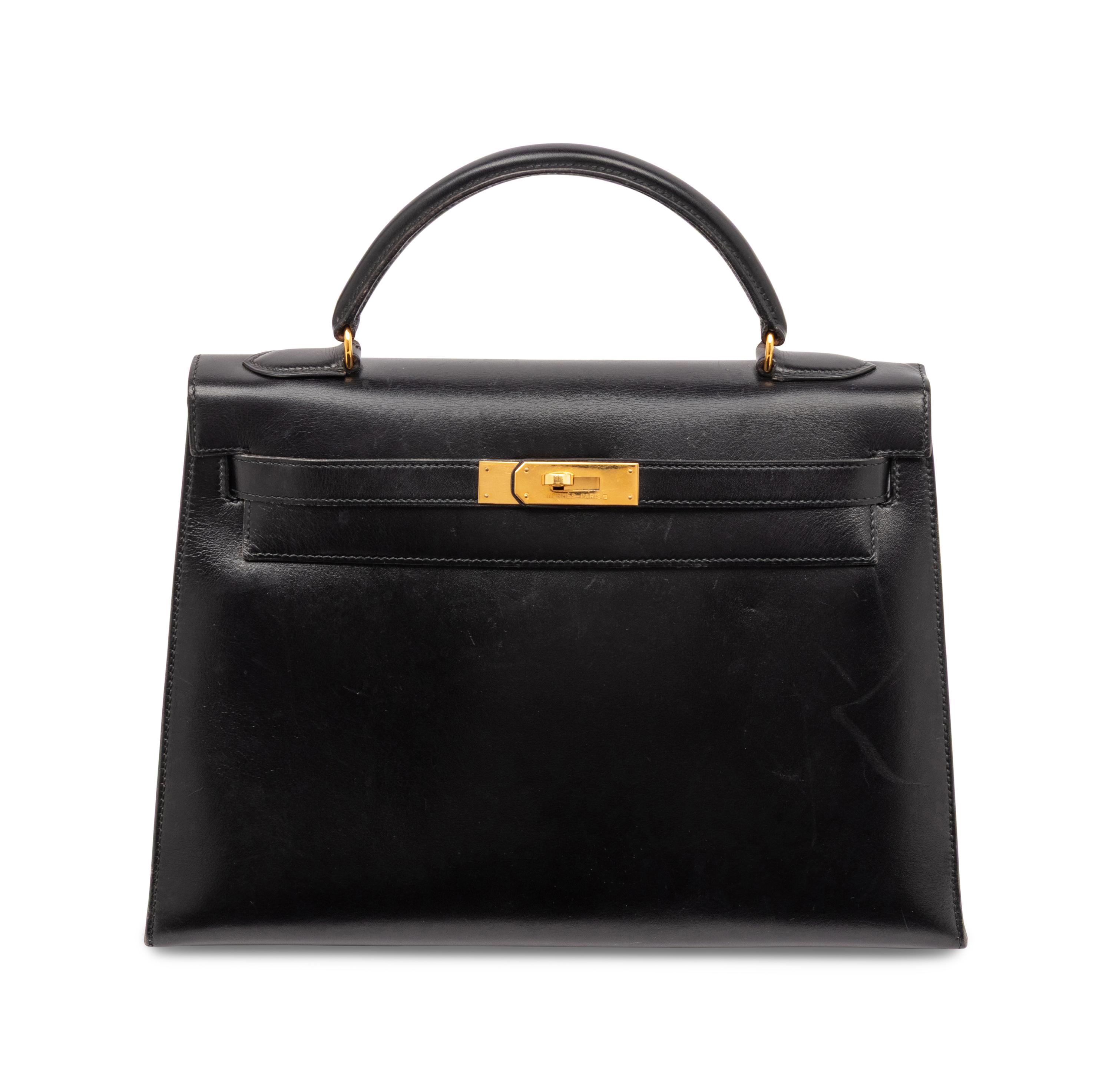 Hermès, Kelly 32 in Noir Box Leather