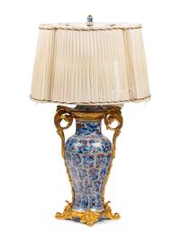 A French Gilt Bronze Mounted Chinese Export Porcelain Vase
