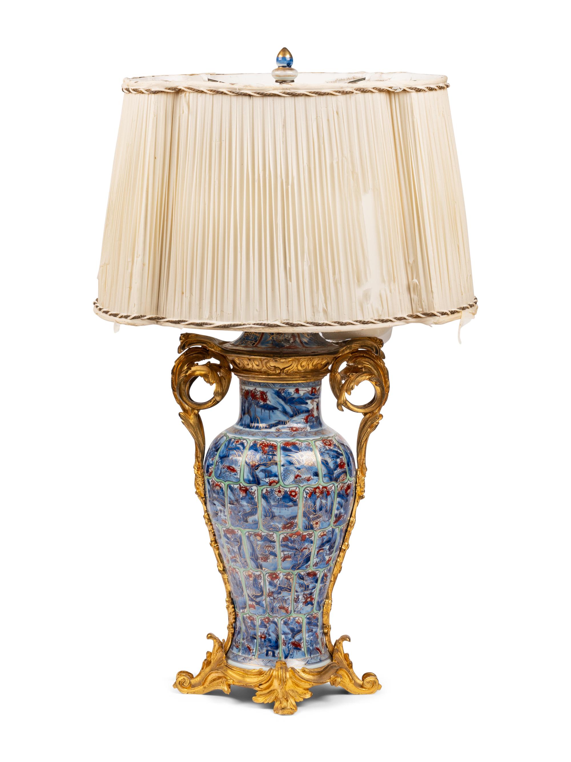 A French Gilt Bronze Mounted Chinese Export Porcelain Vase