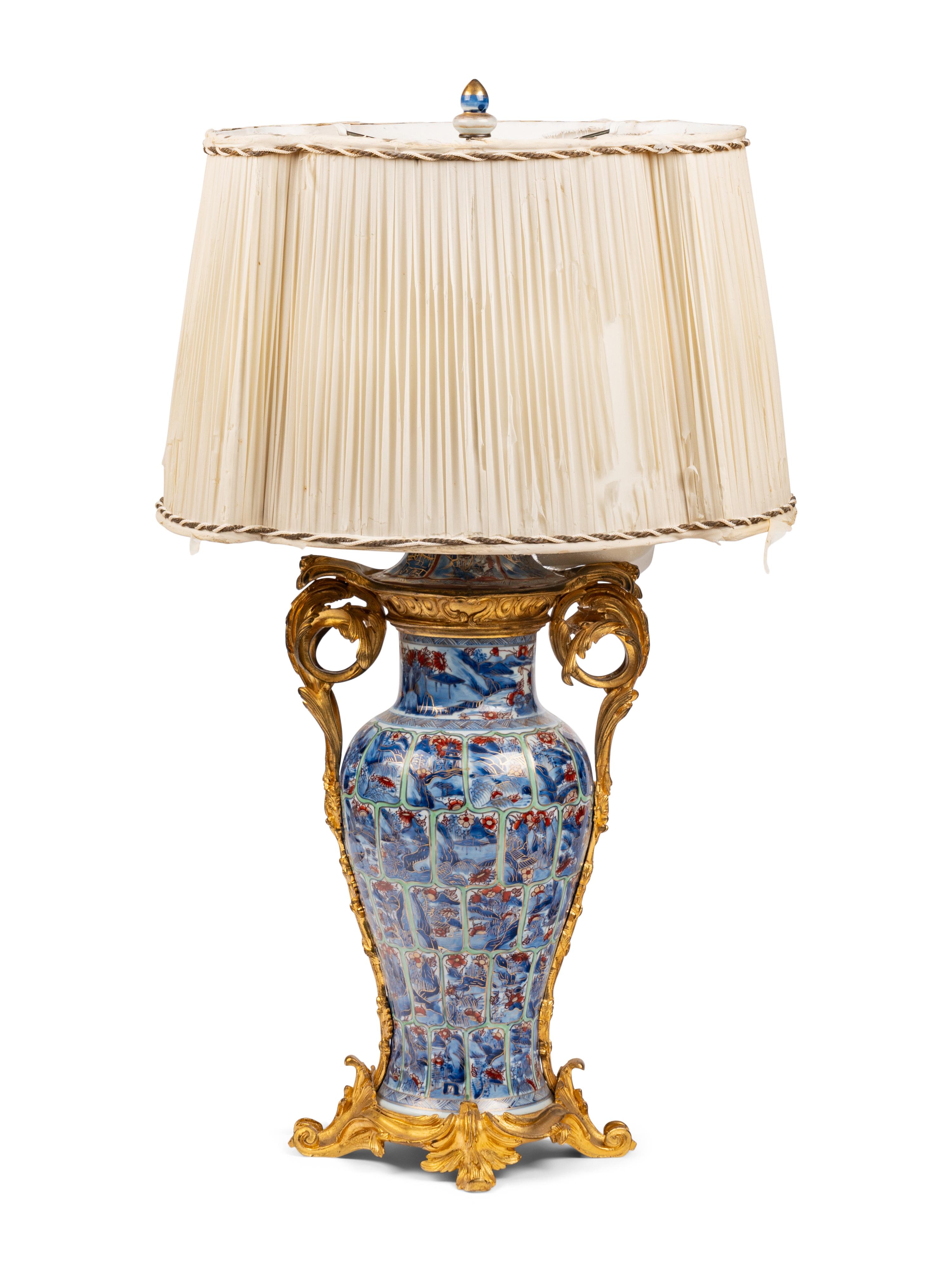 A French Gilt Bronze Mounted Chinese Export Porcelain Vase
