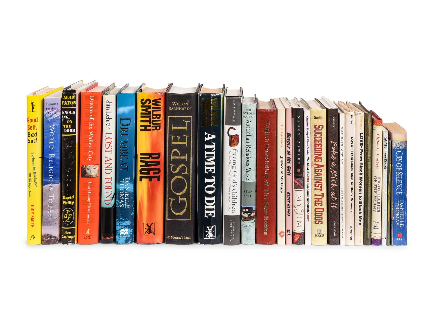 [PERKINS, Edward Joseph (1928-2020)]. A group of 28 volumes related to Literature, Religion, Self-Help, and Education, many signed or inscribed to Perkins, including: