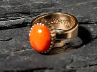 14K Gold and Coral Ring