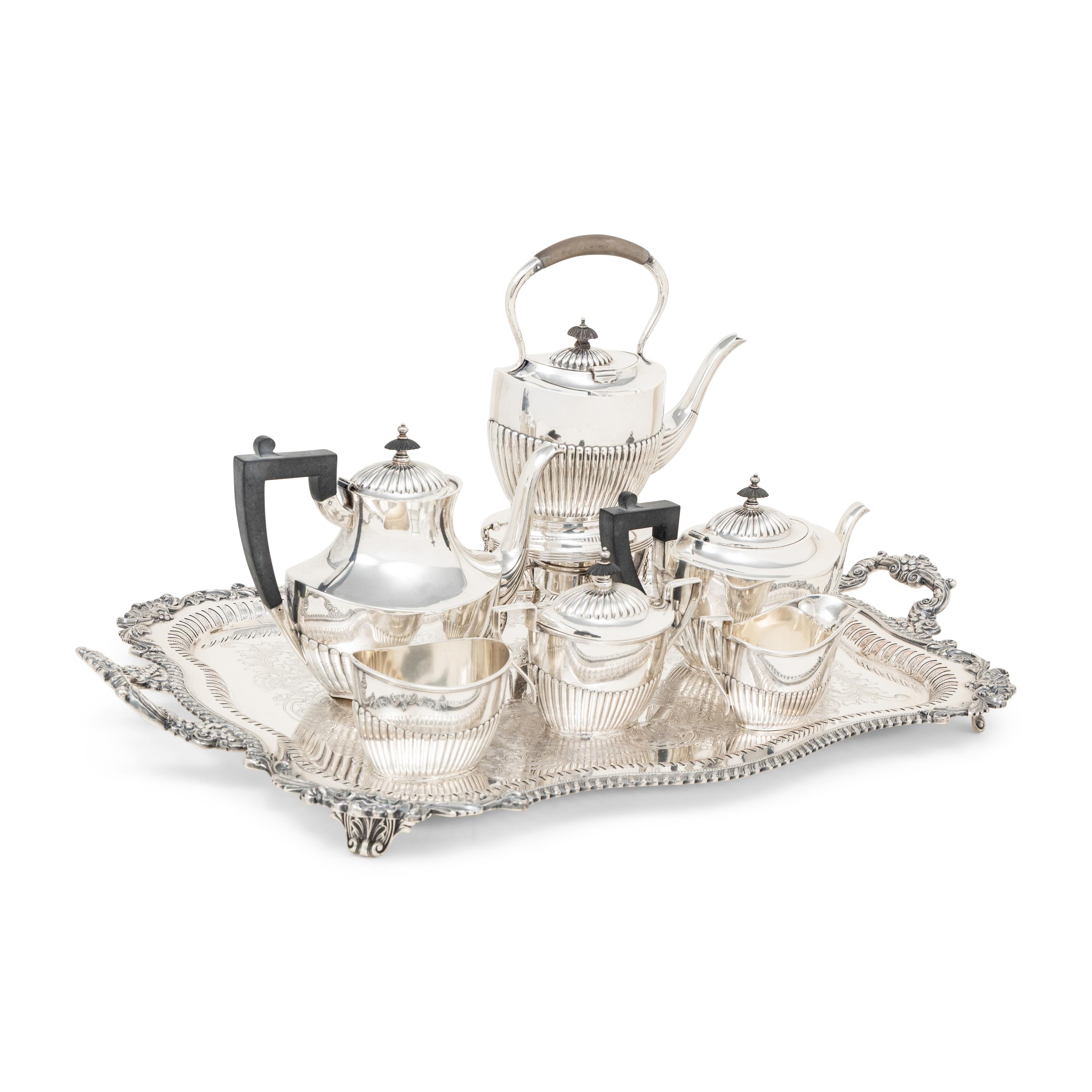 An American Silver Five-Piece Tea and Coffee Service