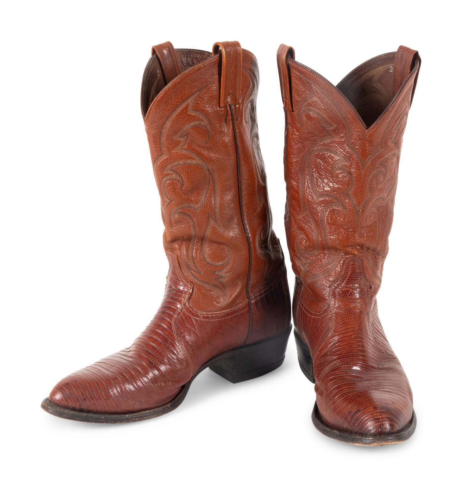 Tony Lama Peanut Brittle Teju Lizard Boots