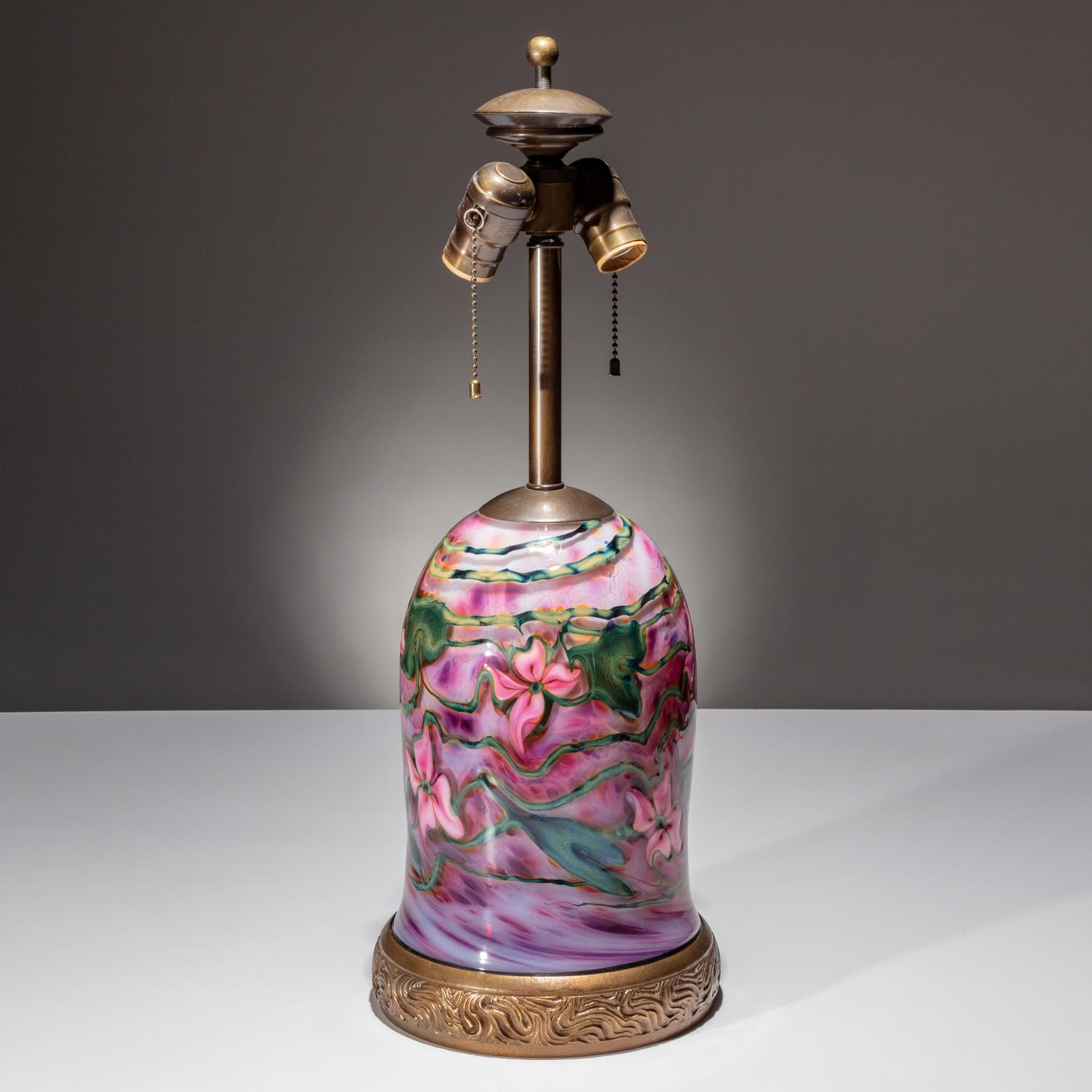 Charles Lotton (American, 1935–2021) — Pink Floral Lamp, 2006