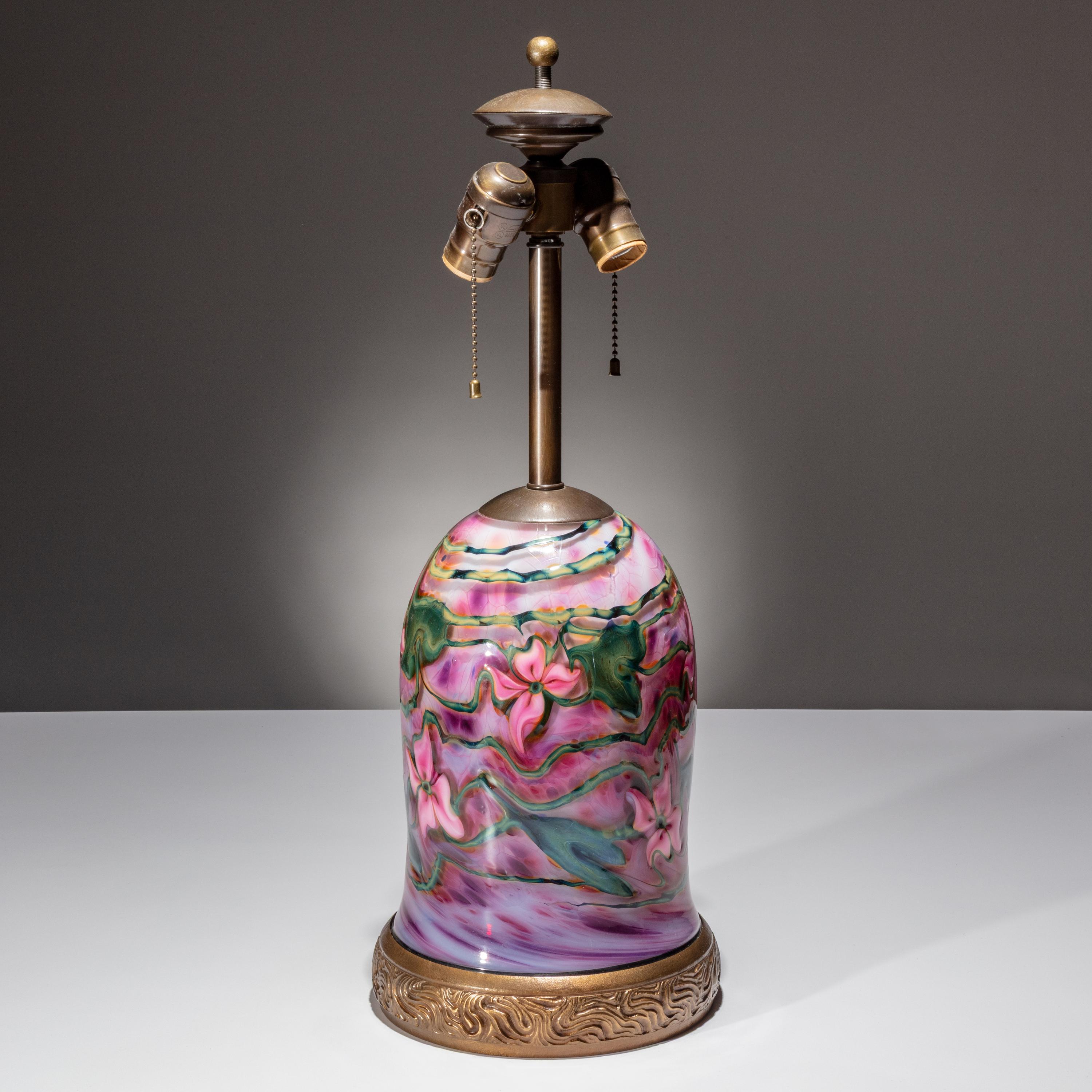 Charles Lotton (American, 1935–2021) — Pink Floral Lamp, 2006