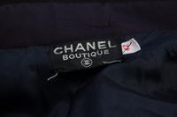 A Chanel Navy Pant Suit, Size 42.