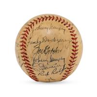 A 1941 World Series Champions New York Yankees Team Signed Autograph Baseball Featuring Joe DiMaggio (Beckett Authentication Services Letter of Authenticity)