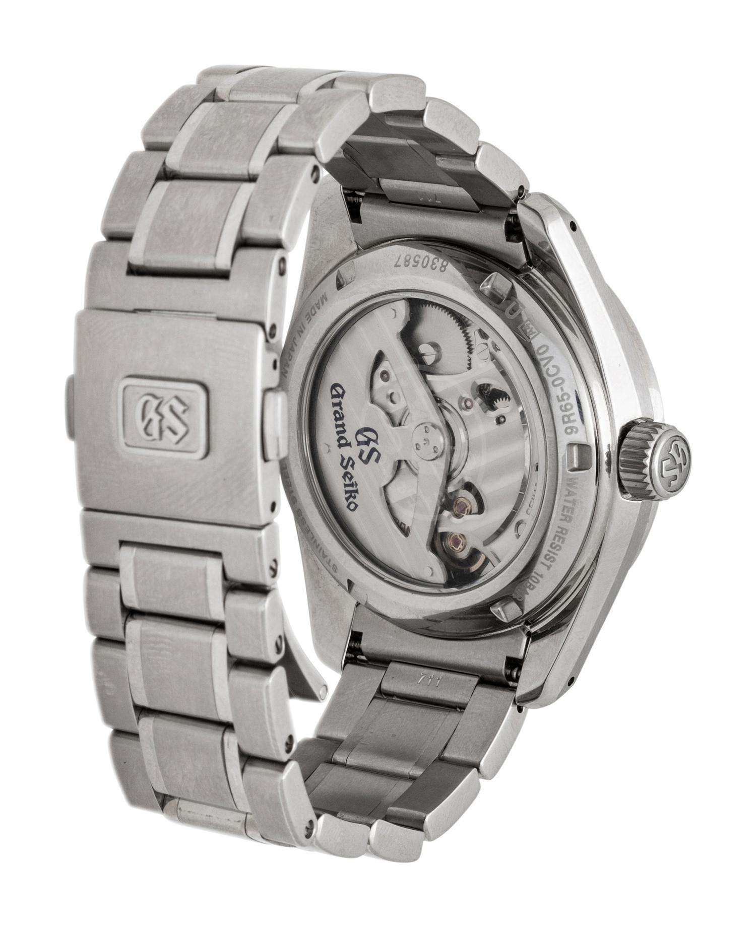 GRAND SEIKO, REF. SBGA375 STAINLESS STEEL 'SPRING DRIVE' WATCH