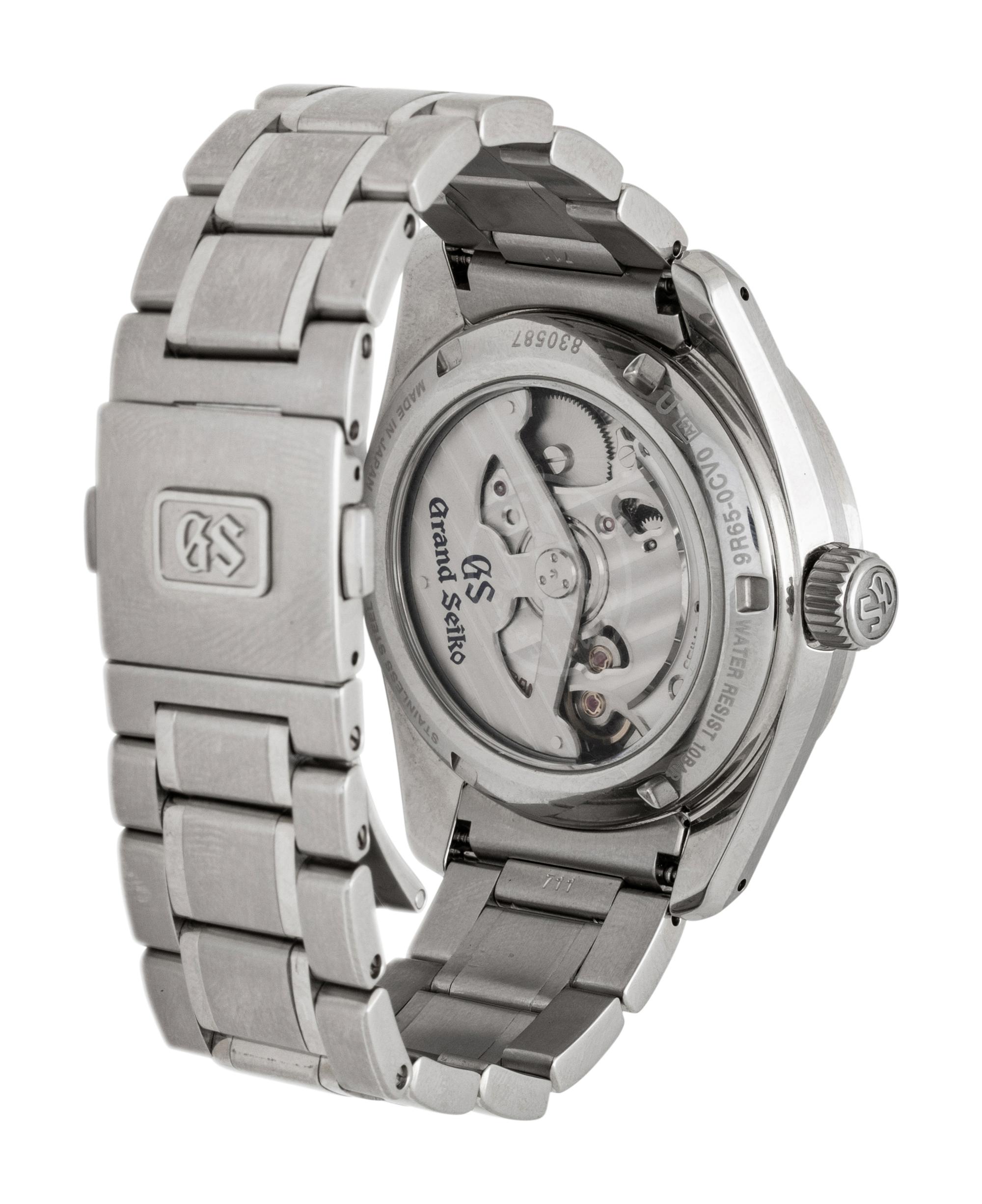 GRAND SEIKO, REF. SBGA375 STAINLESS STEEL 'SPRING DRIVE' WATCH