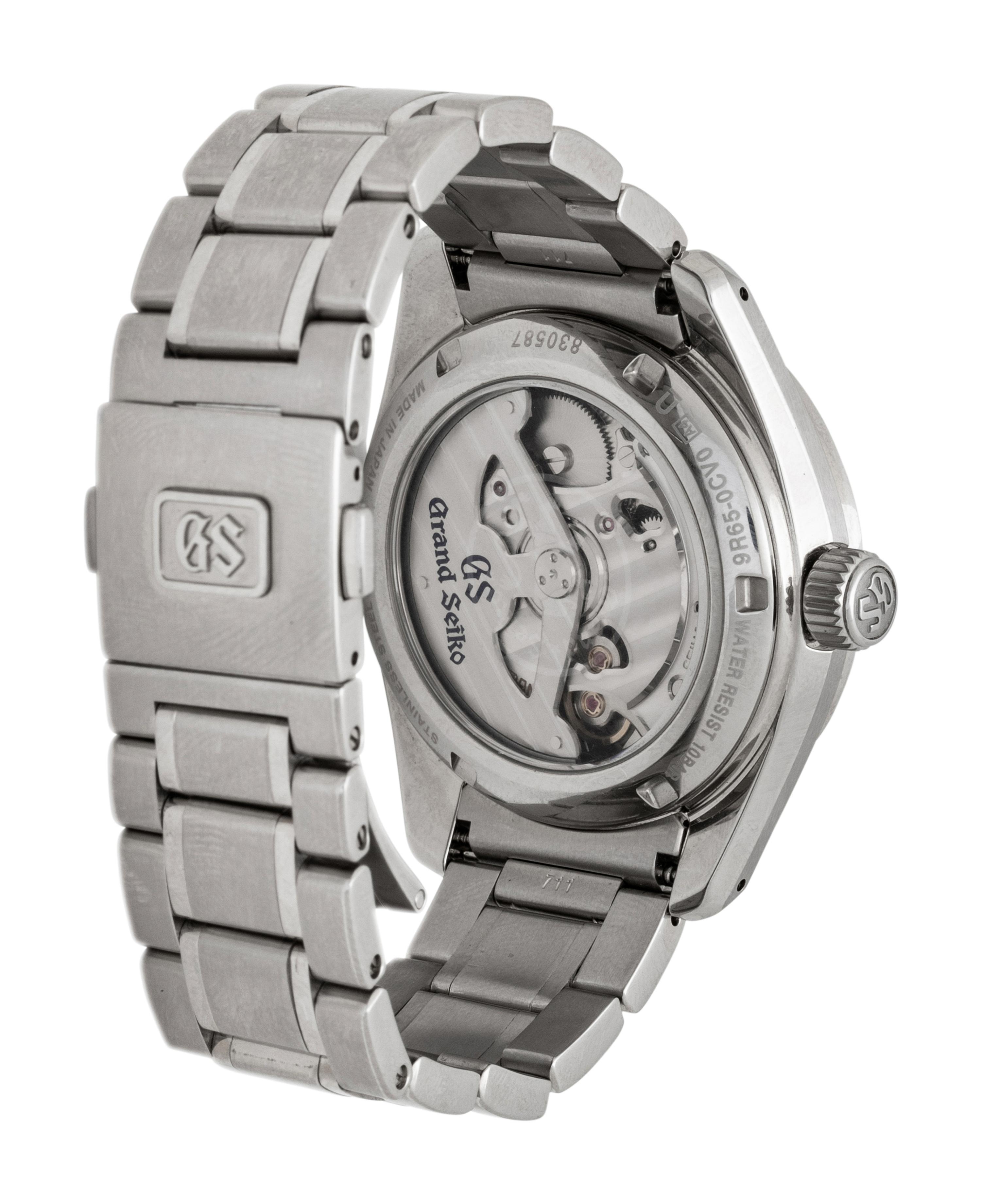 GRAND SEIKO, REF. SBGA375 STAINLESS STEEL 'SPRING DRIVE' WATCH