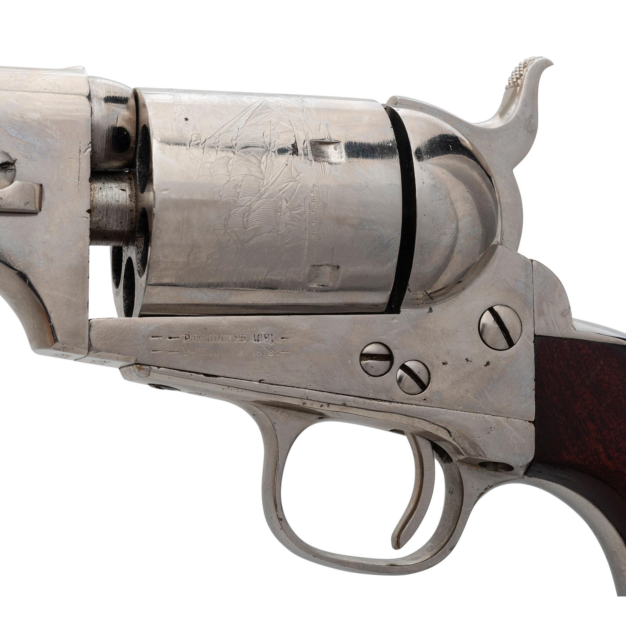 Restored Colt Model 1871-72 Open Top Revolver