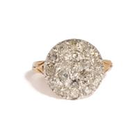 ANTIQUE, DIAMOND CLUSTER RING